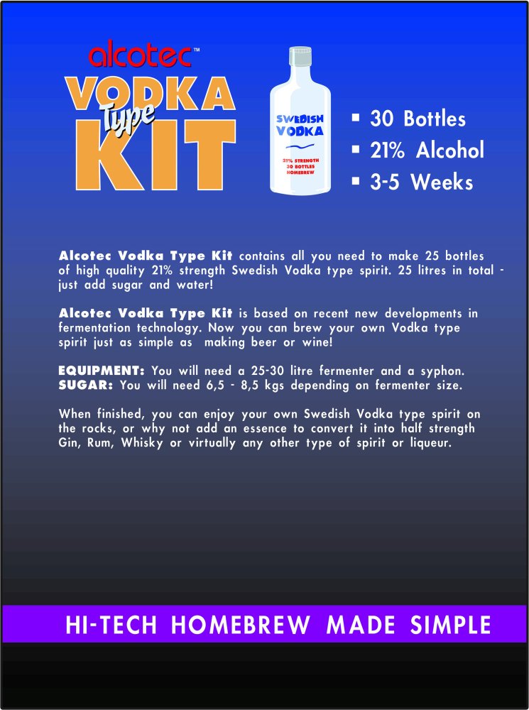 Alcotec Alcotec Vodka Kit 25L