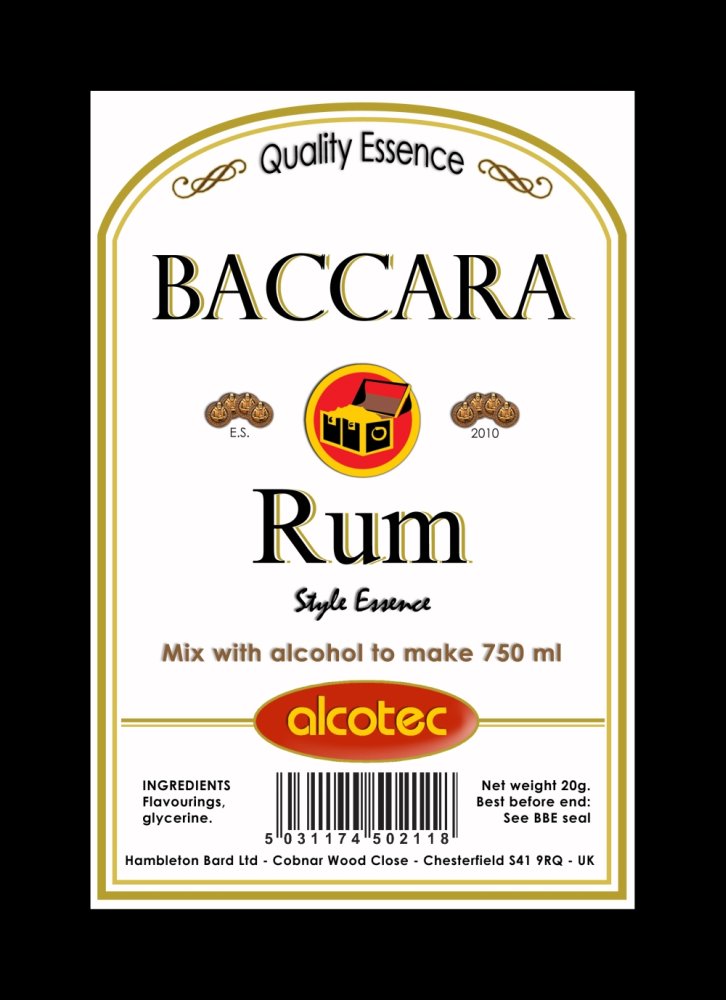 Alcotec Baccara Rum Essence. 